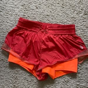 Free people workout running shorts